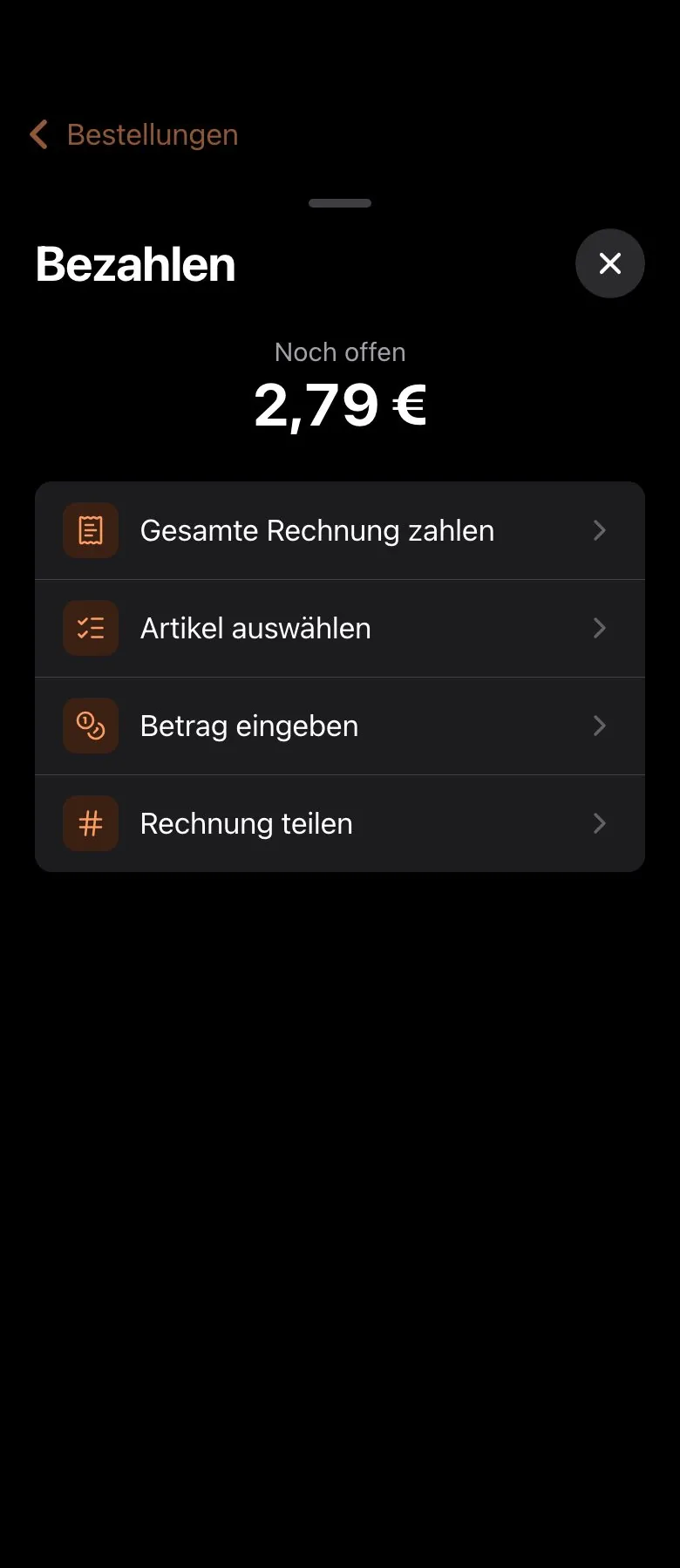 QR-Tisch: Bezahloptionen für die Rechnung am Tisch